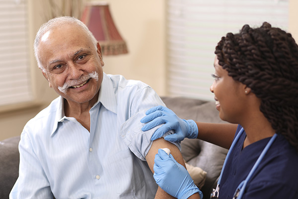 image of a patient being vaccinated